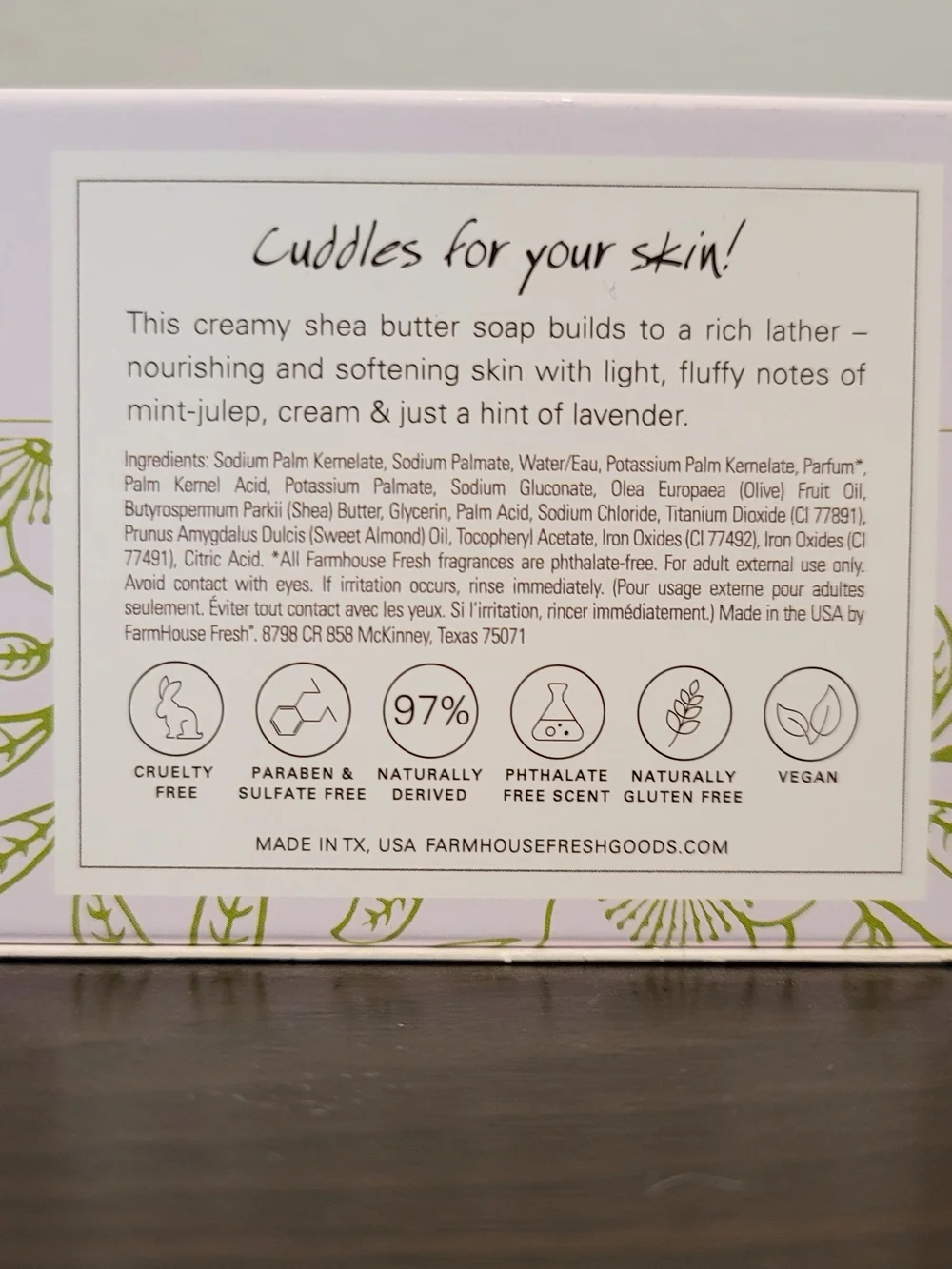 Dreamy Mint-Julep & Lavender Scented Hand Soap - Cream